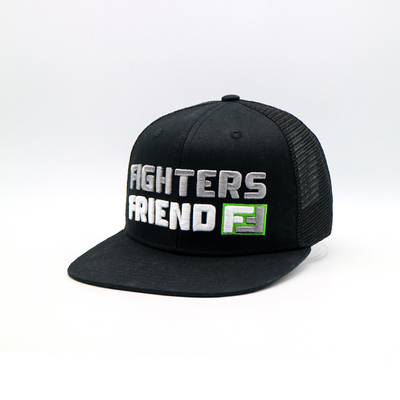 Embroidered Trucker Cap / Snapback Trucker Cap with Plastic Snapback And Custom Logo
