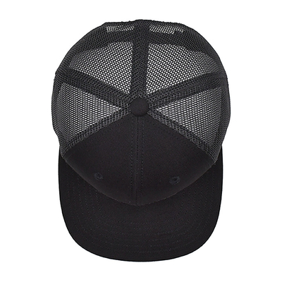 Breathable Cotton 6 Panel Unisex Trucker Cap with Embroidered Logo And Woven Label