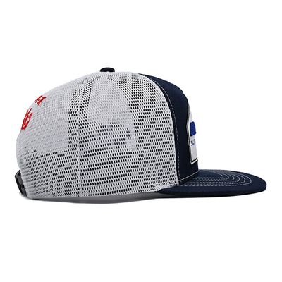 Constructed Profile Trucker Cap with Plastic Snapback And Embroidery Logo