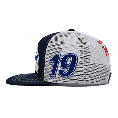 Constructed Profile Trucker Cap with Plastic Snapback And Embroidery Logo