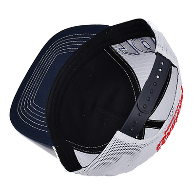 Constructed Profile Trucker Cap with Plastic Snapback And Embroidery Logo