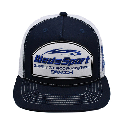 Constructed Profile Trucker Cap with Plastic Snapback And Embroidery Logo