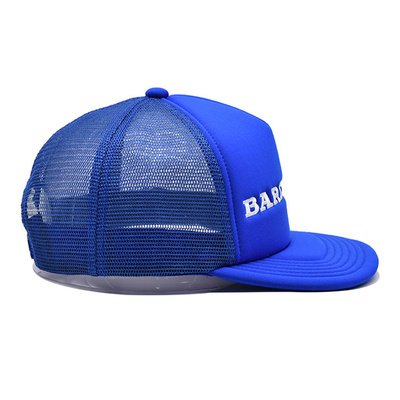 Embroidered Logo All Season Hat 6-Panel Constructed Caps With Sponge Visor And Front Panel