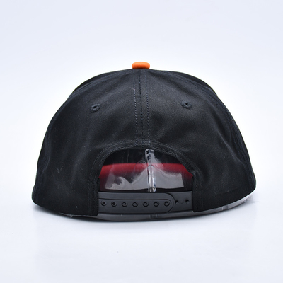 Custom Embroidered Flat Brim Snapback Hats With Black Or Customize Colors