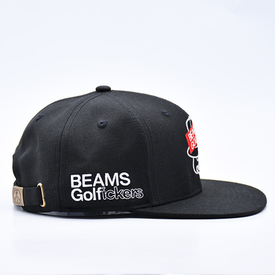 Custom Embroidery Logo 6 Panel Snapback Hat Cap High Quality Wholesale Cotton Men Flat Bill Gorras Snapback Hats