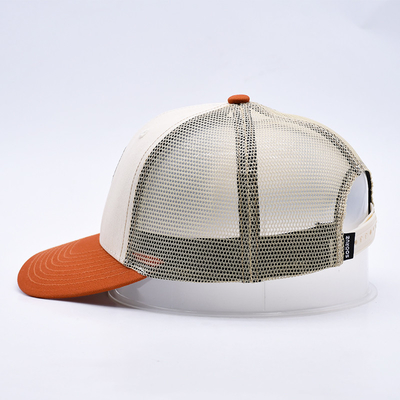 Custom High Quality Two Tone 6 Panel Trucker Cap with A Little Curve Brim