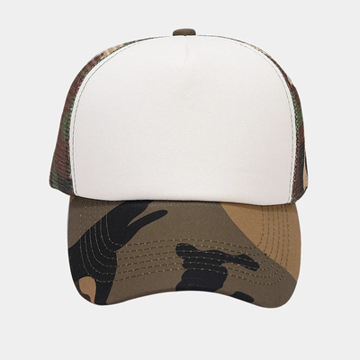 Custom 5 Panel Mesh Trucker Cap Unisex Blank Plain Trucker Cap