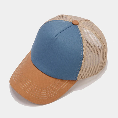 Oem High Quality Wholesale Mesh Trucker Cap 5 Panel Plain Back Trucker Hat Custom Gorras Mesh Hats