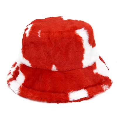 Outdoor women winter warm Faux Fur Fluffy Bucket Hat  Soft Velvet Furry Fisherman Caps Girl Fashion Panama