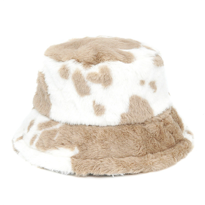 Outdoor women winter warm Faux Fur Fluffy Bucket Hat  Soft Velvet Furry Fisherman Caps Girl Fashion Panama