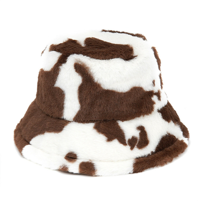 Outdoor women winter warm Faux Fur Fluffy Bucket Hat  Soft Velvet Furry Fisherman Caps Girl Fashion Panama