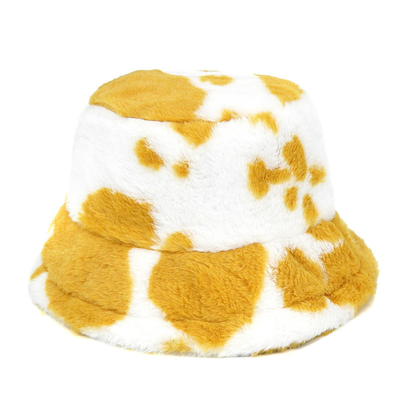Outdoor women winter warm Faux Fur Fluffy Bucket Hat  Soft Velvet Furry Fisherman Caps Girl Fashion Panama