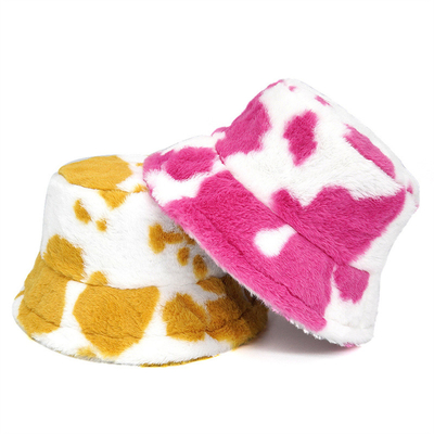 Outdoor women winter warm Faux Fur Fluffy Bucket Hat  Soft Velvet Furry Fisherman Caps Girl Fashion Panama