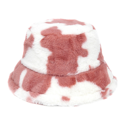 Outdoor women winter warm Faux Fur Fluffy Bucket Hat  Soft Velvet Furry Fisherman Caps Girl Fashion Panama
