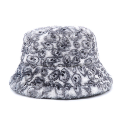 Outdoor Leisure Fisherman Wide Brim Bucket Hats Windproof Winter Women Fur Bucket Hat Cap Bulk