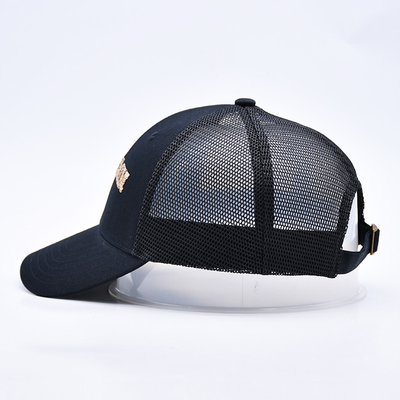 Black 6 Panel Mesh Trucker Hat Glitter Trucker Cap High Quality Fashion Sequins Embroidery Trucker Hats