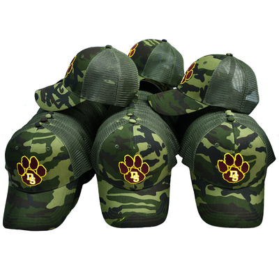 Green Mesh Trucker Hat Custom 6 Panel Gorra Trucker Cap With Embroidery Logo