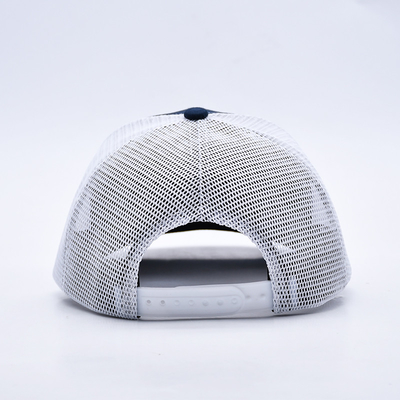 BSCI Oem Custom Logo Embroidered Richardson Trucker Hat Mesh Snap Back Gorras 6 Panel Trucker Cap