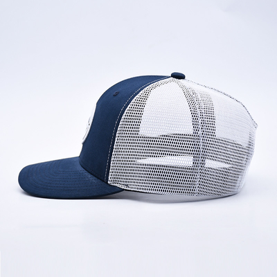 BSCI Oem Custom Logo Embroidered Richardson Trucker Hat Mesh Snap Back Gorras 6 Panel Trucker Cap
