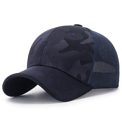 High Quality Men Trucker Hat Manufacturer Wholesale Camo Camouflage Curved Brim Mesh Cap