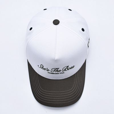 Unisex Two Tone Baseball Hat Cap Custom Gorras Embroidered Logo Snapback Sports Baseball Caps For Man