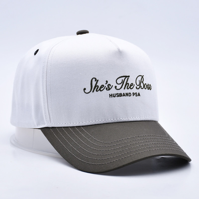 Unisex Two Tone Baseball Hat Cap Custom Gorras Embroidered Logo Snapback Sports Baseball Caps For Man