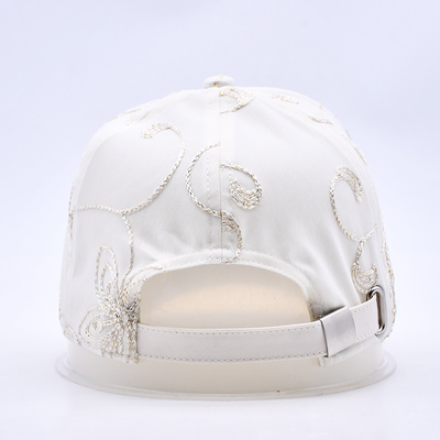 Fashion Hip Hop Curved Brim Sports White Baseball Caps Wholesale Custom Baseball Hat Embroidered