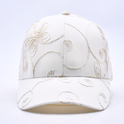 Fashion Hip Hop Curved Brim Sports White Baseball Caps Wholesale Custom Baseball Hat Embroidered