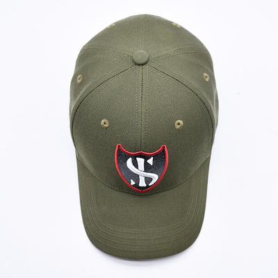 Custom Gorras Sports Supplier 6 Panel Green Baseball Cap High Quality 3d Embroidery Baseball Hat