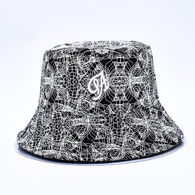 Sublimation Printed Bucket Hats Custom All Over Print Bucket Hat Pattern Embroidered Logo For Women