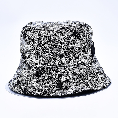 Sublimation Printed Bucket Hats Custom All Over Print Bucket Hat Pattern Embroidered Logo For Women