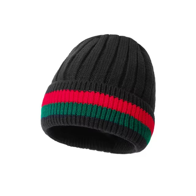 Custom Embroidered Beanie Hat Unisex Knit Winter Warm Cap For Outdoor Activities