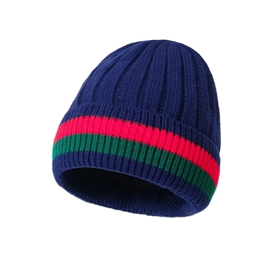 Custom Embroidered Beanie Hat Unisex Knit Winter Warm Cap For Outdoor Activities
