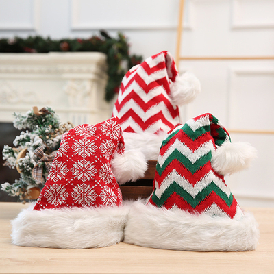 Winter Thicken Knitted Adult Christmas Pom Ball Hat Merry Christmas Decor Gifts Happy New Year 2024 Naviida