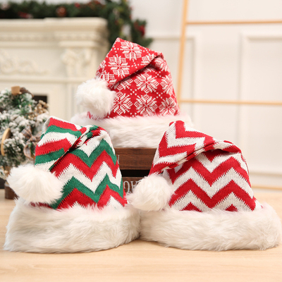 Winter Thicken Knitted Adult Christmas Pom Ball Hat Merry Christmas Decor Gifts Happy New Year 2024 Naviida