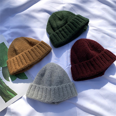 Winter Knit Beanie Hats Warm Soft Caps Outdoor Sport Casual Style Customizable Beanies