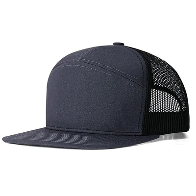 Custom Logo 7 Panels Cap Wholesale Mesh Trucker Hats