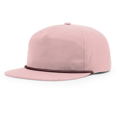 High Quality Flat Brim Hip Hop Hats Custom Gorras 5 Five Panel Rope Richardson Snapback Cap Hat For Men