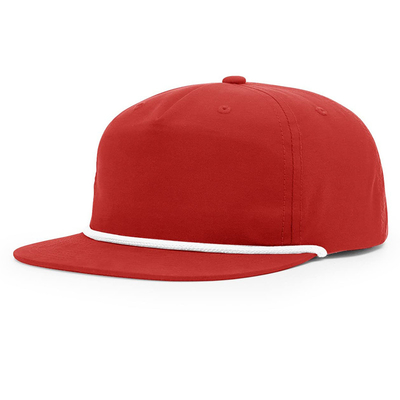 High Quality Flat Brim Hip Hop Hats Custom Gorras 5 Five Panel Rope Richardson Snapback Cap Hat For Men