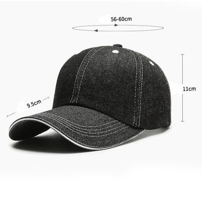Reinforced Seams 6 Panel Baseball Cap with High Profile Crown and Unstructured Design