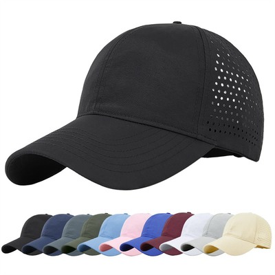 Men Quick Dry Breathable Sport Baseball Cap Custom Mesh Adjustable Plain Hat Running Trucker Hat
