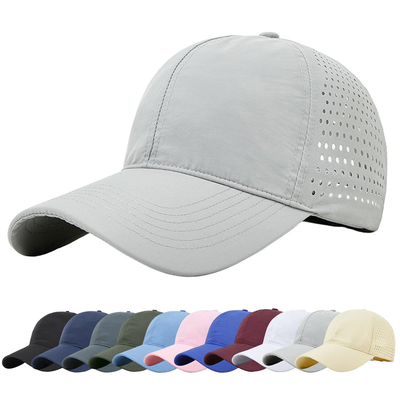 Men Quick Dry Breathable Sport Baseball Cap Custom Mesh Adjustable Plain Hat Running Trucker Hat