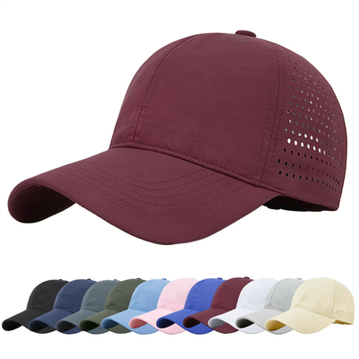 Men Quick Dry Breathable Sport Baseball Cap Custom Mesh Adjustable Plain Hat Running Trucker Hat