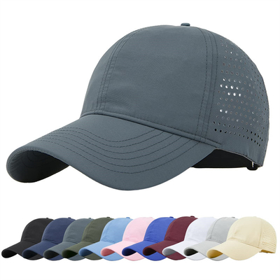 Men Quick Dry Breathable Sport Baseball Cap Custom Mesh Adjustable Plain Hat Running Trucker Hat