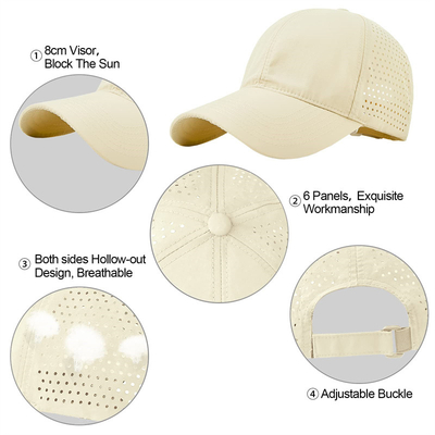 Men Quick Dry Breathable Sport Baseball Cap Custom Mesh Adjustable Plain Hat Running Trucker Hat