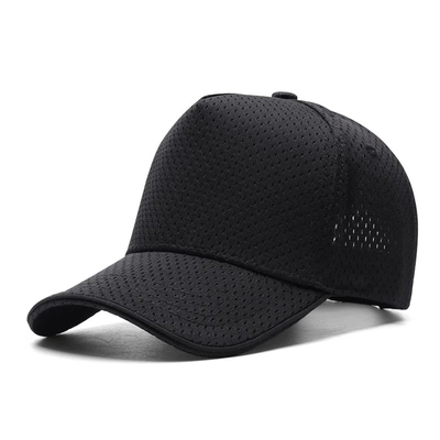 Custom 5 Panel Mesh Baseball Cap Outdoors Breathable High Crown Blank Trucker Mesh Hat