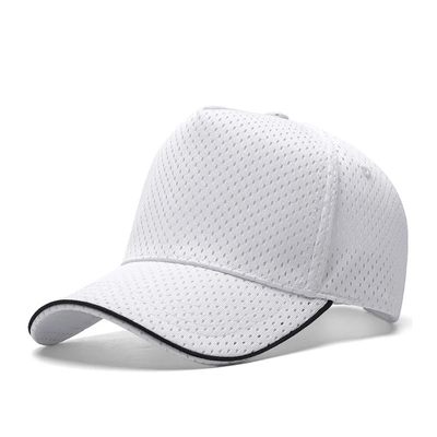 Custom 5 Panel Mesh Baseball Cap Outdoors Breathable High Crown Blank Trucker Mesh Hat