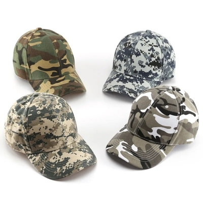Adjustable Camo Men Baseball Cap Logo Camouflage Tactical 6 Panel Baseball Hats
