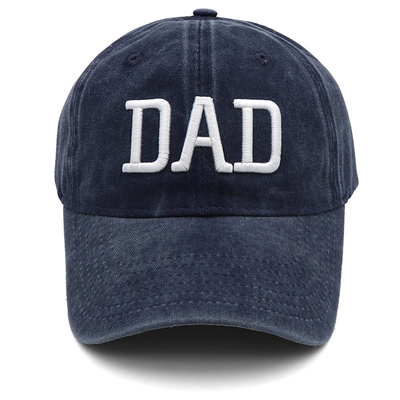 Two Tone Wash Embroidered Letter Dad Mom Mesh Trucker Hat Wholesale Retro Trucker Cap