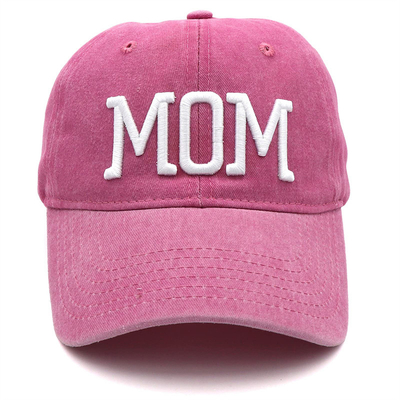 Two Tone Wash Embroidered Letter Dad Mom Mesh Trucker Hat Wholesale Retro Trucker Cap